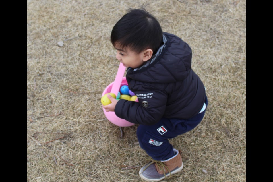 About 200 kids with their families came out on Saturday, April 12 to the annual RockHaven Church Easter Egg Hunt at Heartland Park. The park was divided up into different age group areas this year to ensure every kid had an equal shot at getting their share of chocolate eggs.