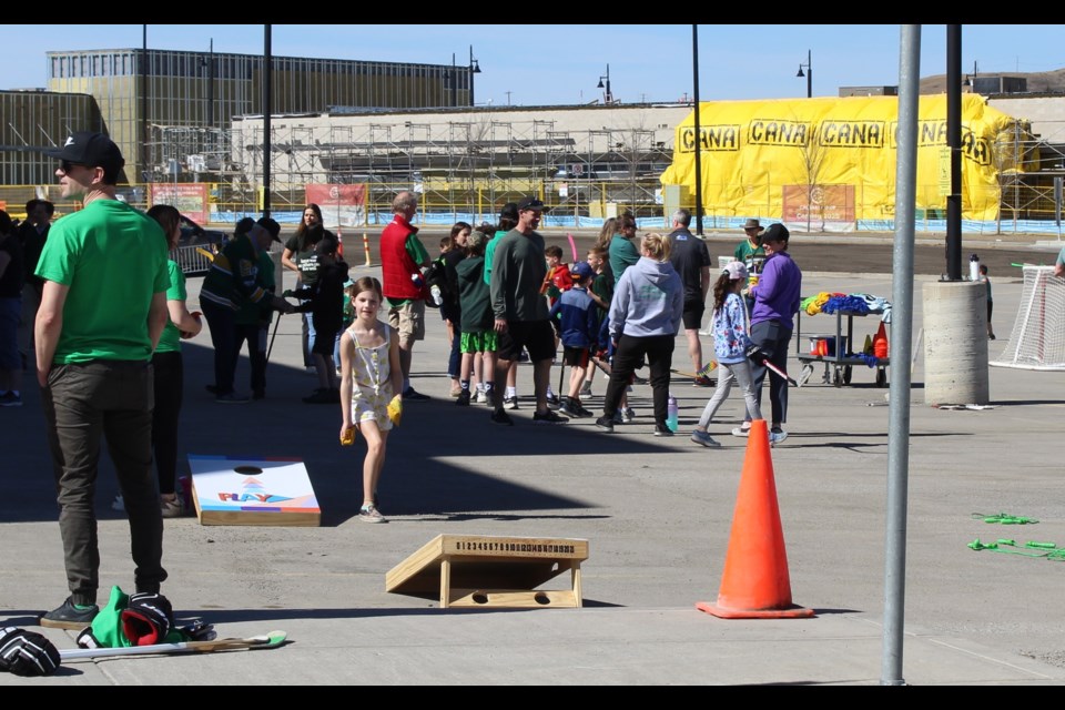 Other fun and games were also featured during Green Shirt Day on April 6.