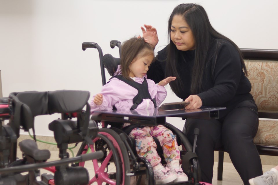 Brielle Thomson suffered from a severe brain injury at birth that left her unable to walk and talk. 