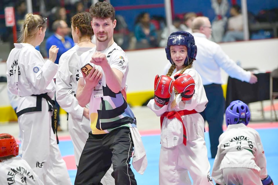 Nathan Peacock and Myka Barvir at the CTFI National Championships.