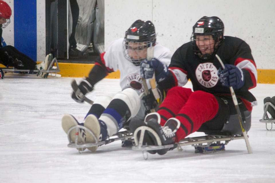 The Cannex Cochrane Generals and the Calgary Sledge Hockey Association gathered at the SLS Centre for the 2nd annual Charity Sledge Hockey Game on Jan. 24.