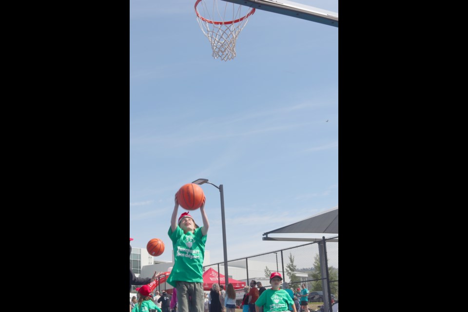 Kids from Boys and Girls Club, SLS Centre, and Camp Day were invited to the grand opening ceremony of the Jumpstart Inclusive Multi-Sport Court.