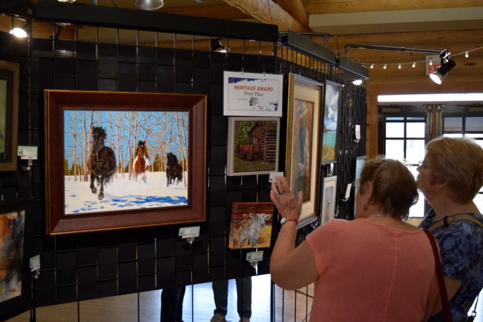 The Cochrane Art Club held its Arts Show and Sale at the Cochrane RancheHouse on May 3.   