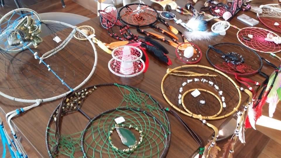 A selection of dream catchers from local artist Brandi Wildman.