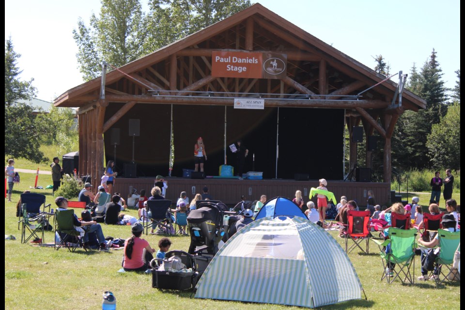 Families came out for the first annual Cochrane Children's Theatre Festival on August 23. 