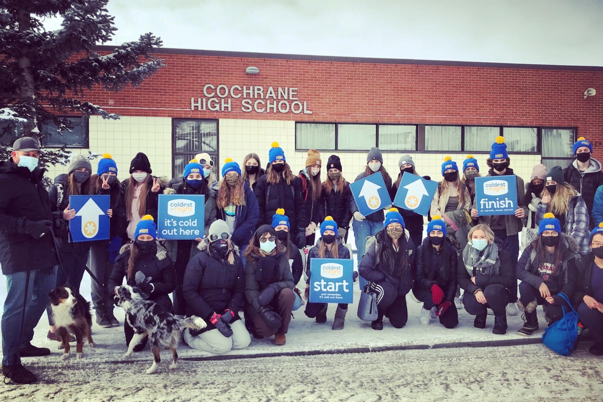 Cochrane High School students raise more than 3,000 for Coldest Night