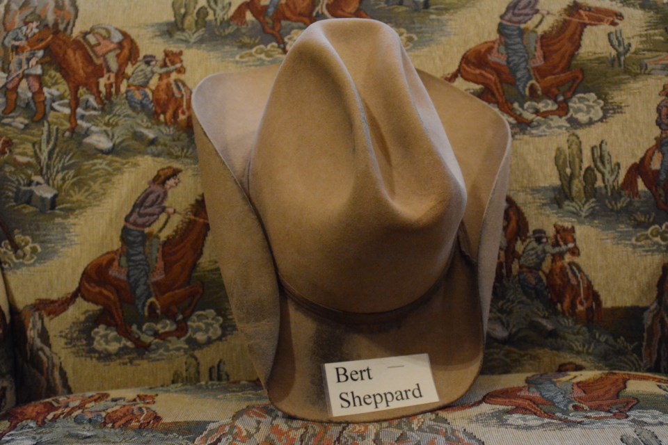 The hat of Bert Sheppard.