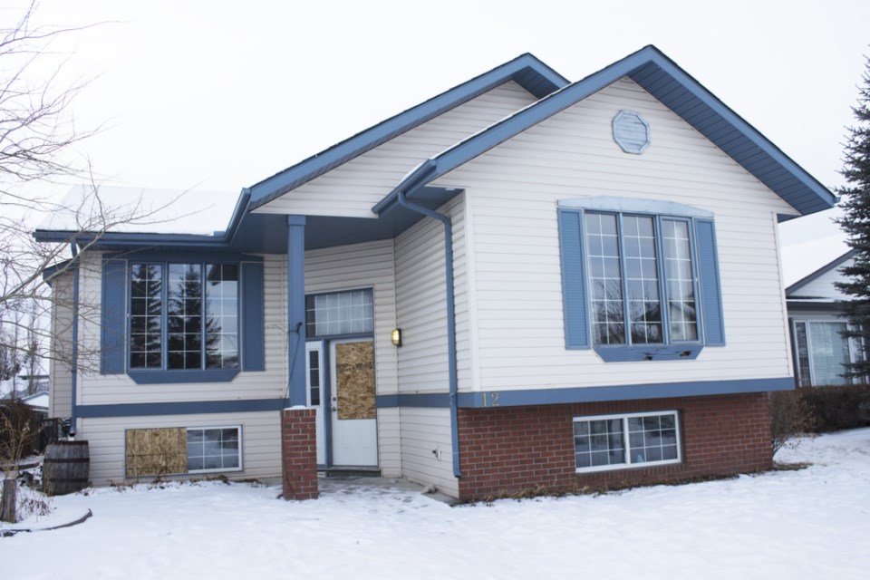 The residence at 12 West Gissing Road where the incident took place. Photo by Cathi Arola