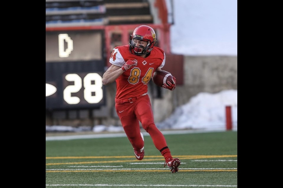 Erik Nusl of Cochrane is looking to help bring the University of Calgary Dinos their first Vanier Cup since 1995. 

Submitted Photo