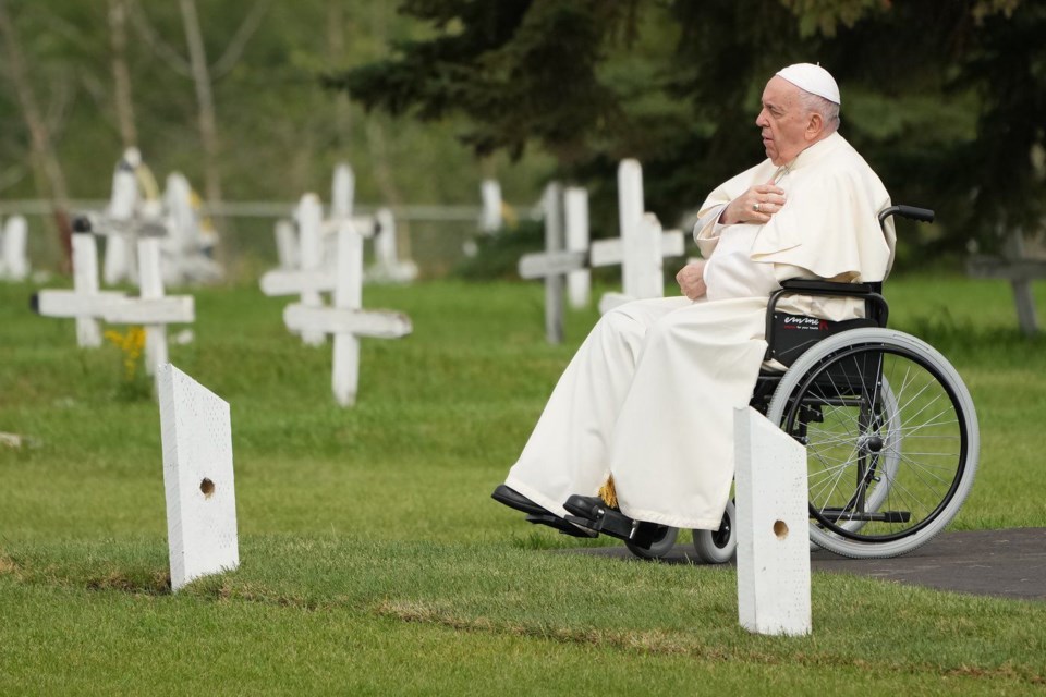 pope francis indigenous cemetary