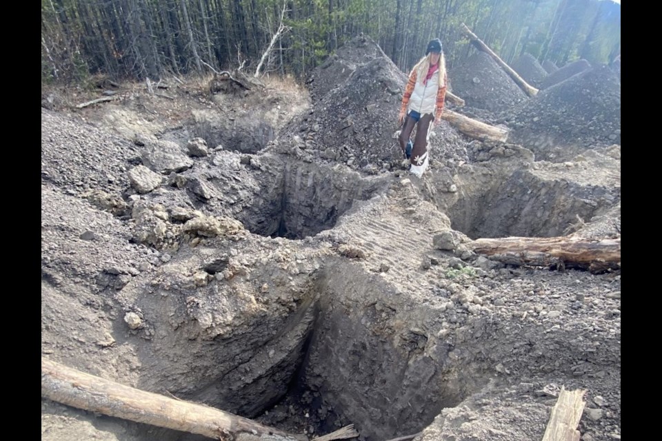 Shanna Dunne, daughter of Millarville-area ranchers Jody and David Ball, discovered reclamation work, including large holes, had been dug this fall on land her family has leased for grazing cattle for more than 15 years. 
