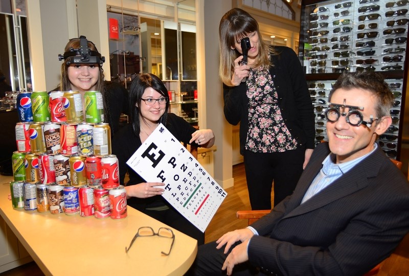 From left: Mountain View Optometry staff Hannah Warkentin, Kaila Pharis, Michele Naruszewicz and Tom Wilk.