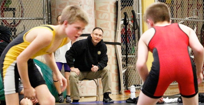 Once all the Alberta Open tournament organizing, arranging and planning are done, Cochrane Cowboys Wrestling Club coach Vern McNeice will be at his favourite spot; on the