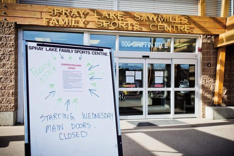 With the main entrance to the SLS Centre closing March 23, those visiting the facility will have to use the two entrances on the east side of the building.