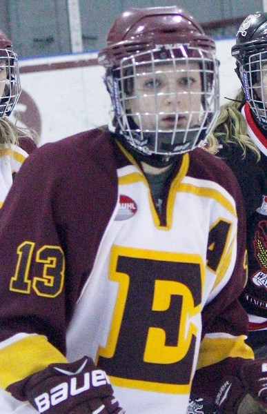 Edge School Mountaineers Midget Prep female senior defenceman Abby Niewchas joins the Brown University Bears women&#8217;s hockey team in Providence, RI, in the fall.