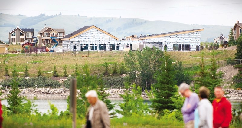 Construction of the recreational facility near CottageClub at Ghost Lake.