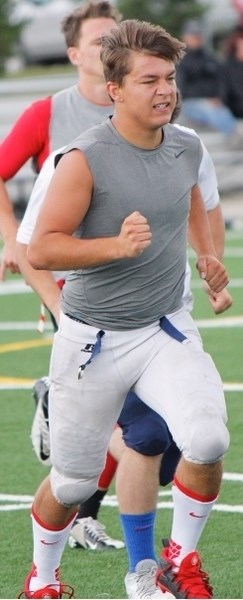Bow Valley High School Bobcats 2015 grad Grayson Javorsky is auditioning for a spot in a very deep Calgary Junior Colts defensive backfield.