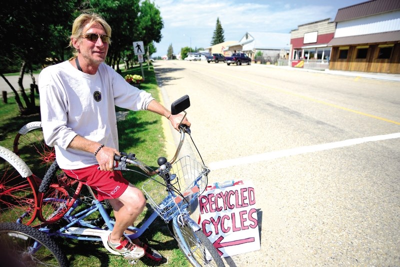 Cremona&#8217;s Kirk Douglas Doucette, owner of Recycled Cycles.