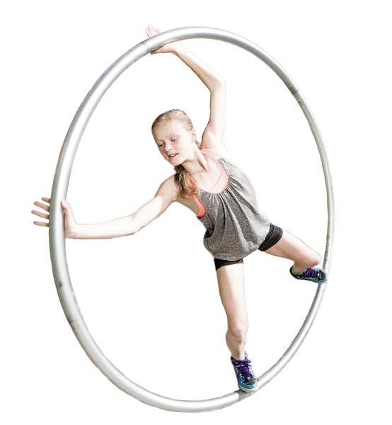The Cyr wheel is one of several acrobatic programs being offered at the Bragg Creek Community Centre this fall.