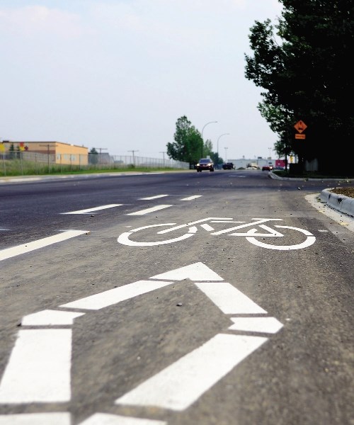 Cochrane bike lanes.