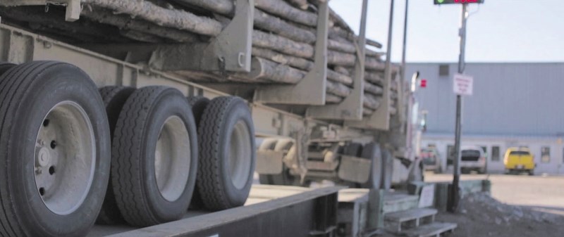 Logging truck.