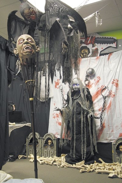Goblins, ghouls, and the undead have taken over an activity room at Spray Lake Sawmills Family Sports Centre. If you want to brave their domain, you can do so until Oct. 31.