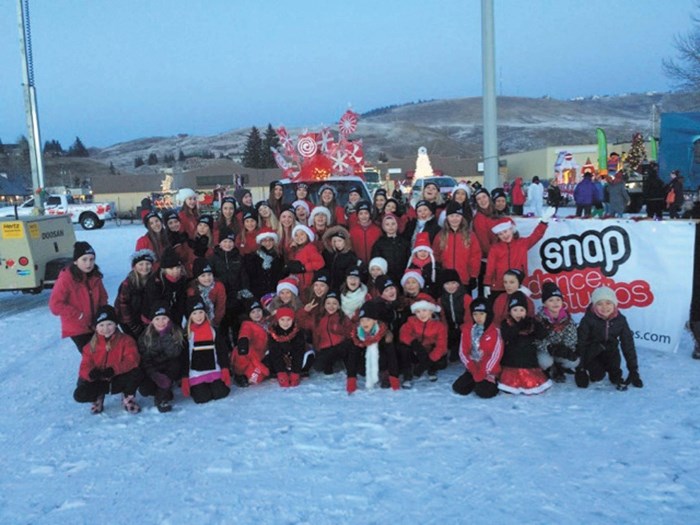 Snap Dance Studios of Cochrane wore their dancers out at the Cochrane Santa Claus Parade on Dec. 12, but are grateful for the parade and all the hard work volunteers put in.