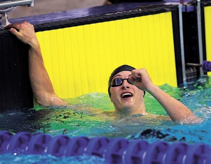 Cochrane Piranhas swimmer Erik Nusl set a provincial age-group record in the boy&#8217;s (15-17) 100-metre butterfly in August, taking a total of five gold medals from the