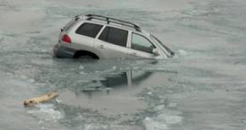 Safefty officials are warning people to stay clear of the ice now that the warm weather has set in. Two cars have broken through the ice at Ghost Lake in March.