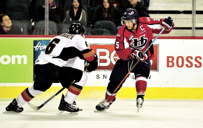 Cochranite and Hurricanes captain Tyler Wong (right) had his best season ever in a &#8216;Canes jersey, but unfortunately his team&#8217;s playoff run was cut short by the