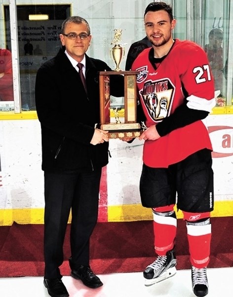 Cochranite and Camrose Kodiaks defenceman Jake Dub