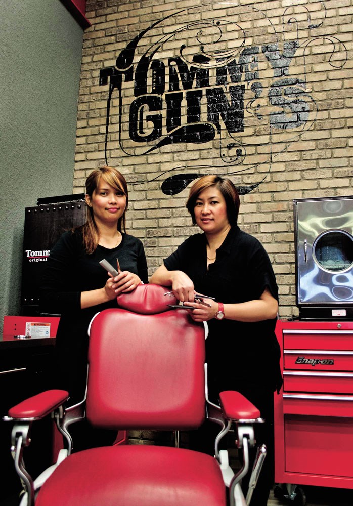 Jenalyn Arciaga and Joanna Nuguid relocated to Cochrane, after evacuating from Fort McMurray, and are temporarily working at the local Tommy GunÂ€™️s shop with the help of