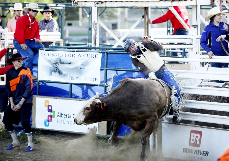 Cochrane&#8217;s own Dayne Hart rides in last year&#8217;s Cowboys for a Cure.