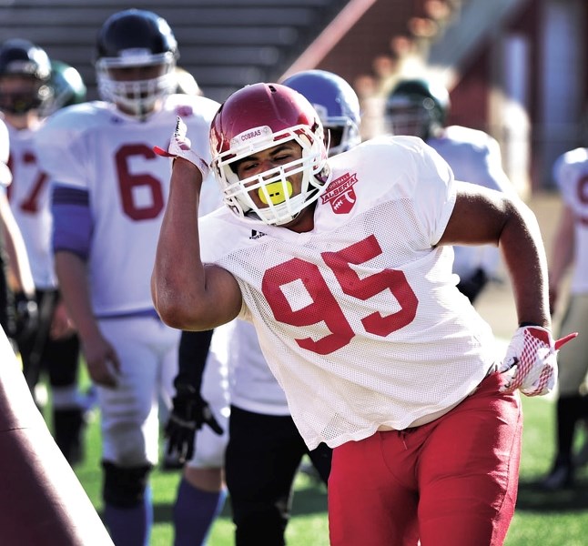 Justin Sambu ambu recently made the cut at the Colts&#8217; Spring Camp, which was held May 6 to 8 at McMahon Stadium.