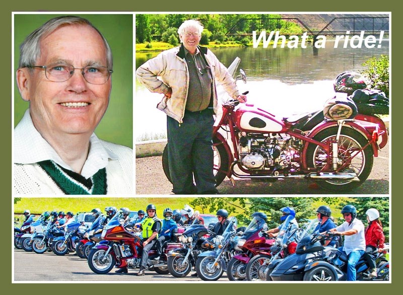 Fred Palen, famous for his controversial opinions, contagious smiles, and greeting Walmart customers with happy-face stickers, was accompanied by his Cochrane biking buddies