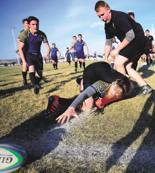 Flanker Brennan Bourchier of the Cochrane Bears was one of four local rugby players to make the Calgary Mavericks U18 team