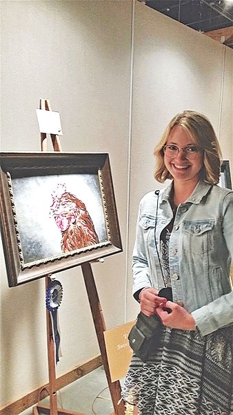 Catherine Rankin, a recent Cochrane High School graduate, is the recipient of a $1,500 art scholarship for her submission to the Calgary Stampede Western Showcase.