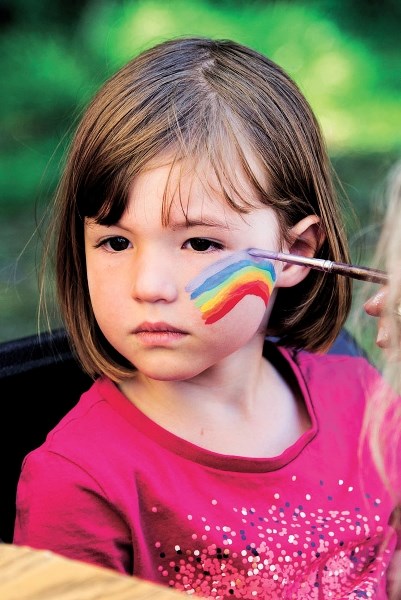 A child has her face painted durinh last year&#8217;s Bragg Creek Days.
