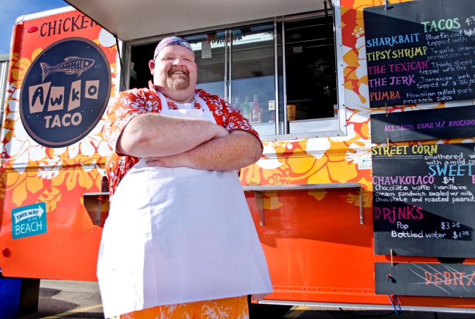 Food trucks such as Awko Tacos are no longer allowed to park on town streets.