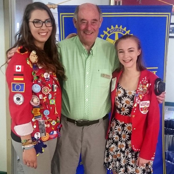 The Cochrane Rotary Youth Exchange program will open up applications for the 2017-18 exchange next fall. From left: Kassia King recently returned from an exchange in