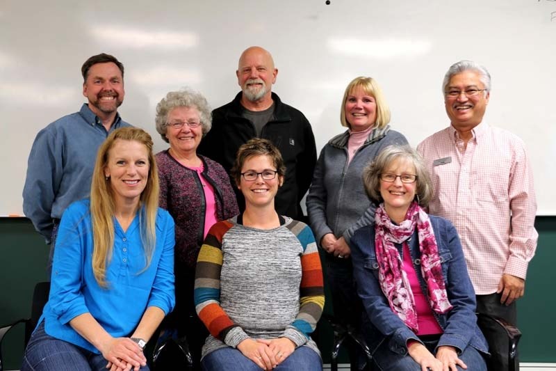 Two decades of helping youth, the Cochrane &#038; District Youth Justice Committee members. (Back row) Peter Tilma, Suzanne Lamarre, Mark Andersen, Kathy Connolly, and Mike