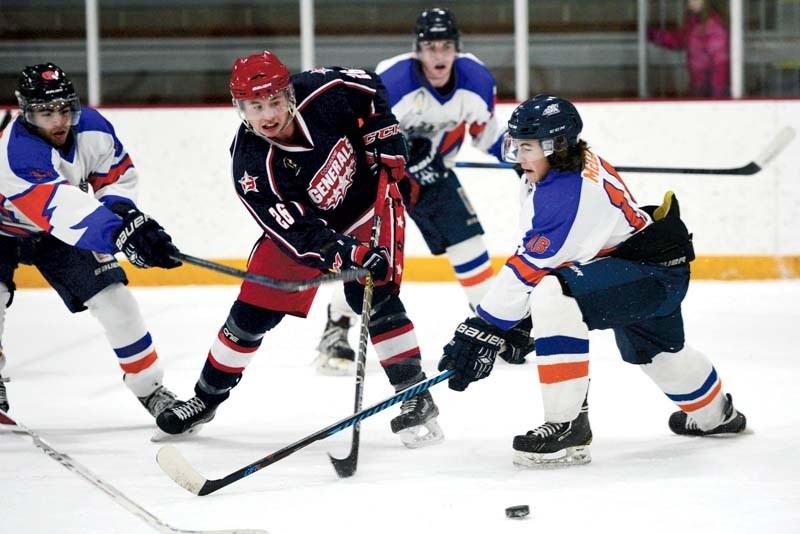Cochrane Generals defeated the High River Flyers 13-1 on Dec. 3.