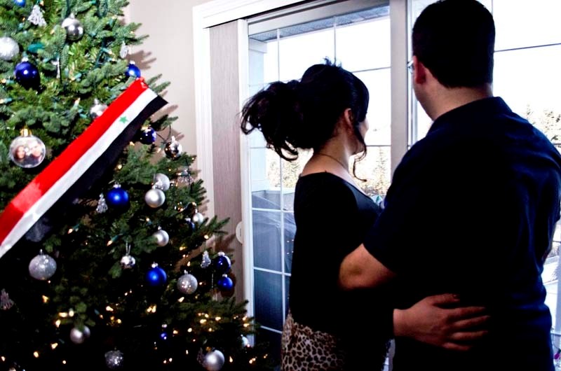 Syrian refugees Louay Ghassan and Safaa Alkhoury will celebrate their first Christmas in Cochrane this weekend.