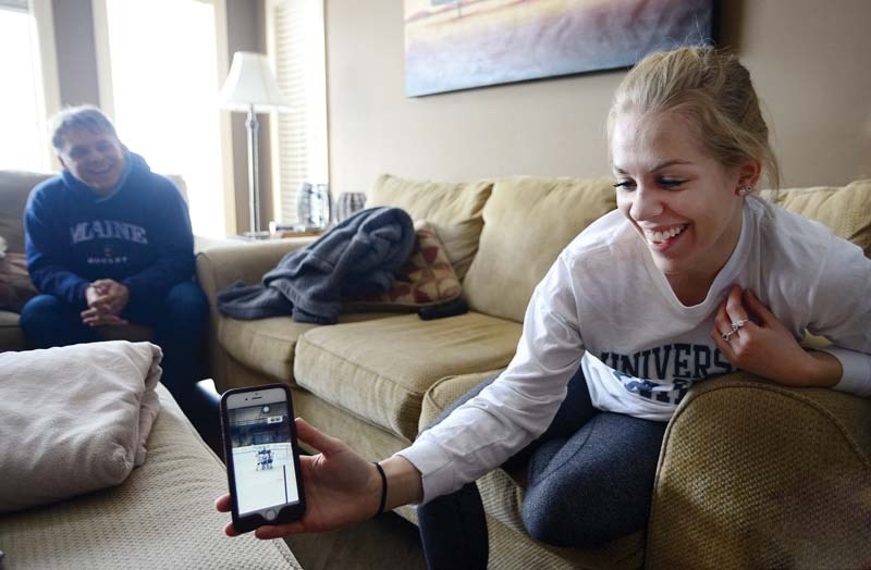 University of Maine Black Bears NCAA hockey player Morgan Sakundiak is in her final year with the school and plans to return home after the current season.