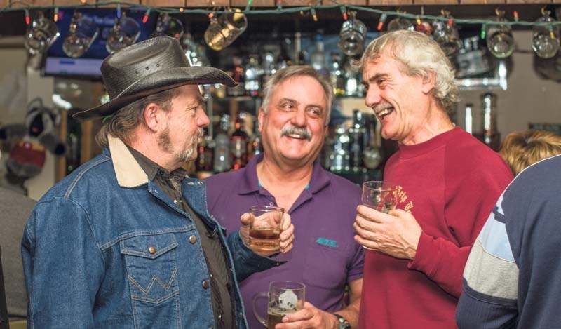 Cochranites Jerry Williams, Steve Danyluk and Martin Russell have been ringing in the new year together since 2003.