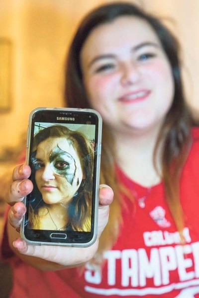 Lynay Wuthrich, 17, has been exploring the world of special effects makeup for the past couple of years.