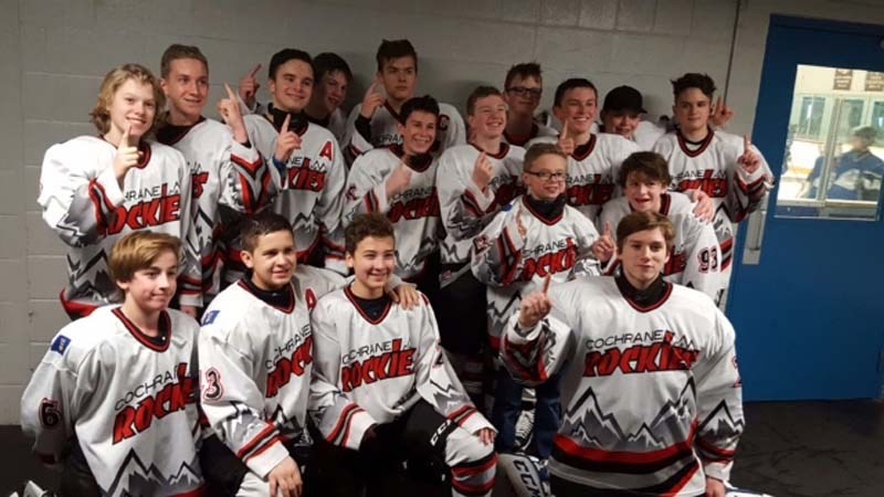 The Bantam Rockies Tier 6 team took to the ice last weekend in Coaldale and came home with a gold medal.