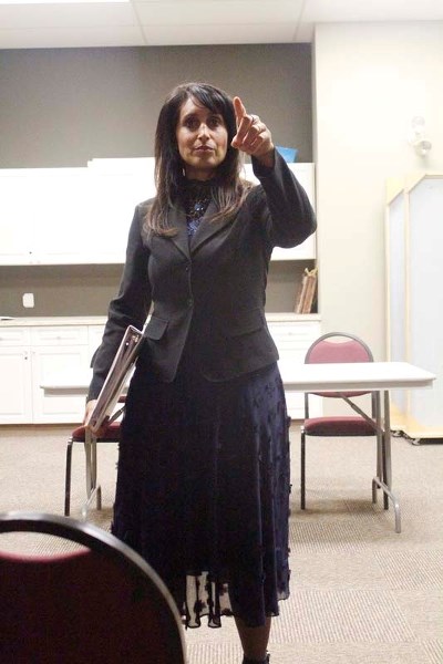 Wildorse education critic Leela Aheer.