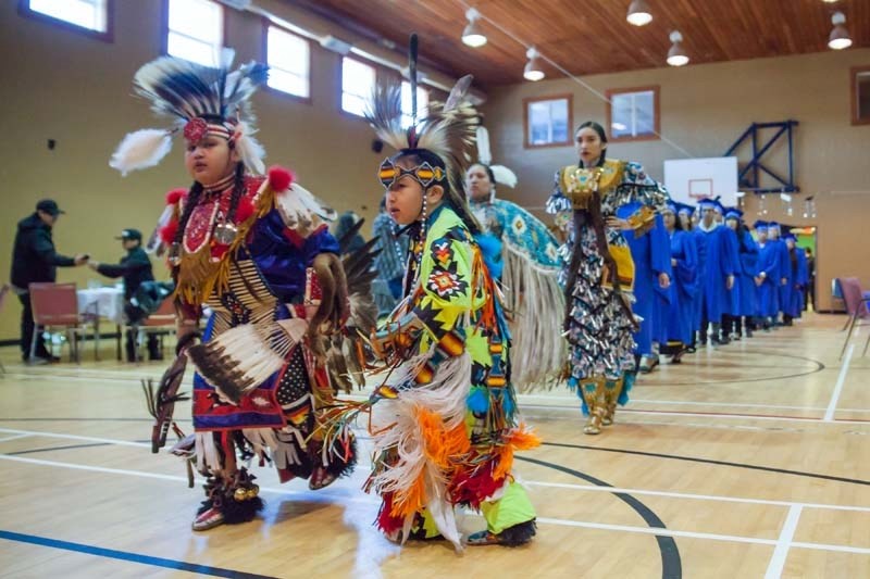 Morley grads celebrated their post-secondary graduation last Friday at the Bearspaw Youth Centre.