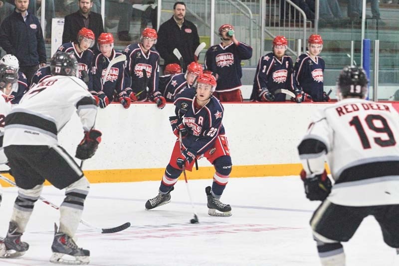 #23 Braden Bain Cochrane Generals vrs Red Deer Vipers March 14th Final score 4-1 Vipers